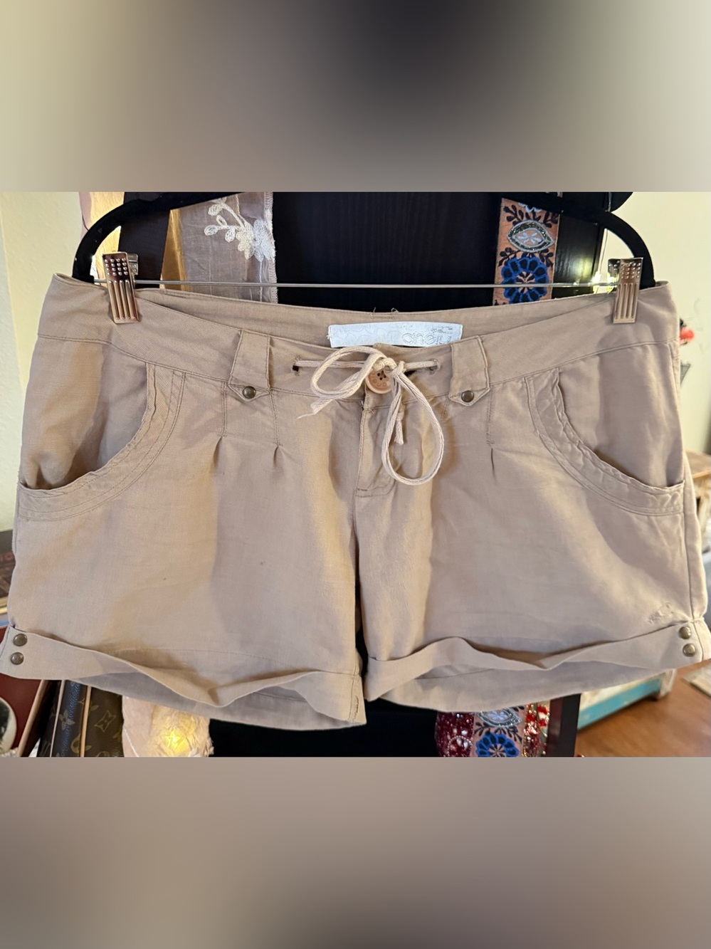 O'Neill Tan Drawstring Casual Women's Shorts
